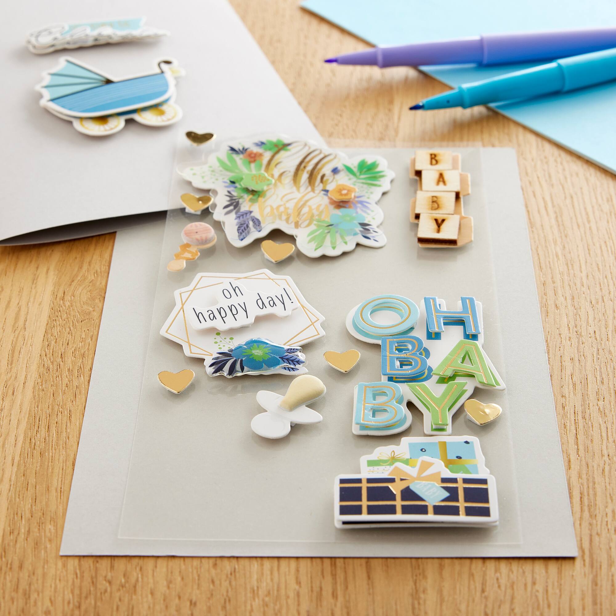 Hello Baby Stickers by Recollections